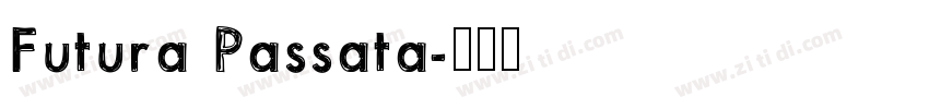 Futura Passata字体转换